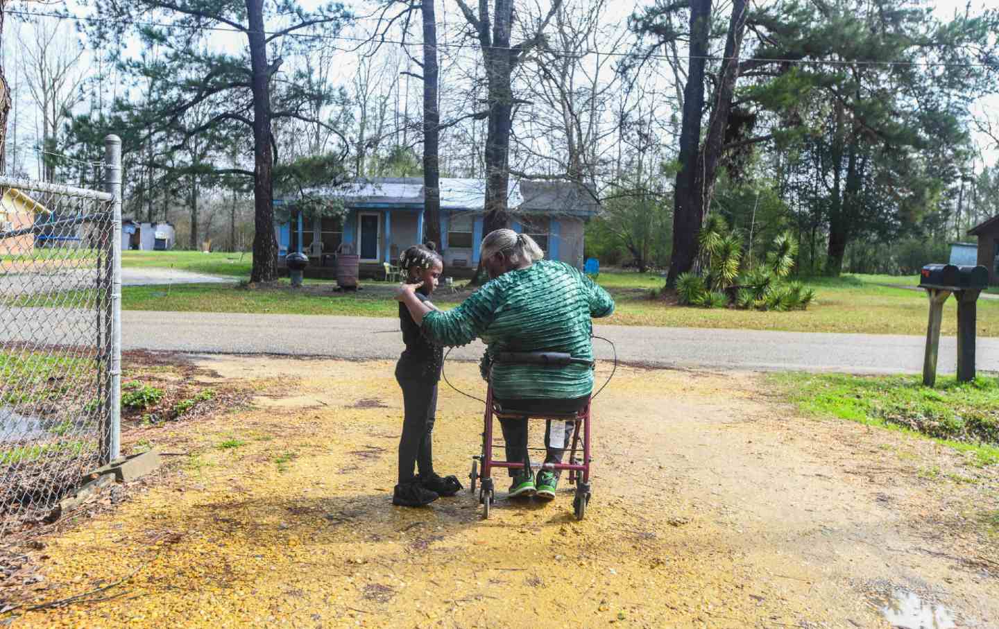 A woman with her great-granddaughter