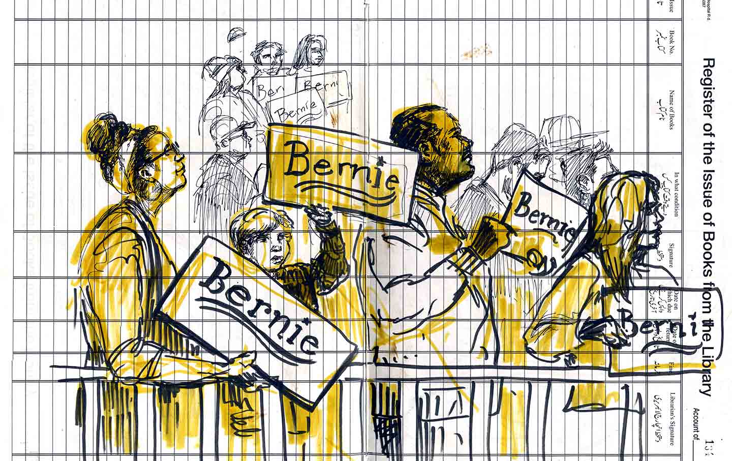 A Sanders Campaign Sketchbook