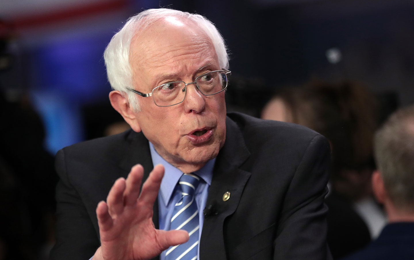 Bernie Sanders Took Swings From All His Opponents Last Night—and Stayed Standing