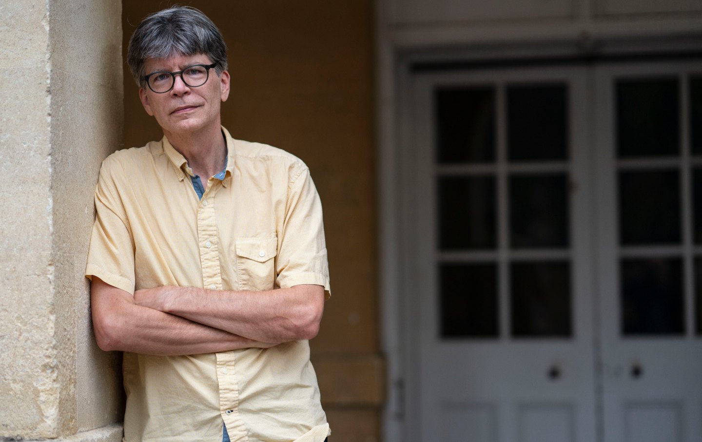 Author Richard Powers poses for a portrait