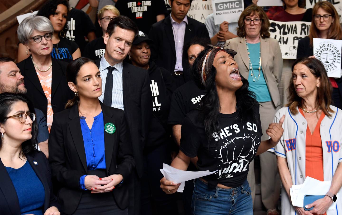 TS Candii speaks at New York state Capitol