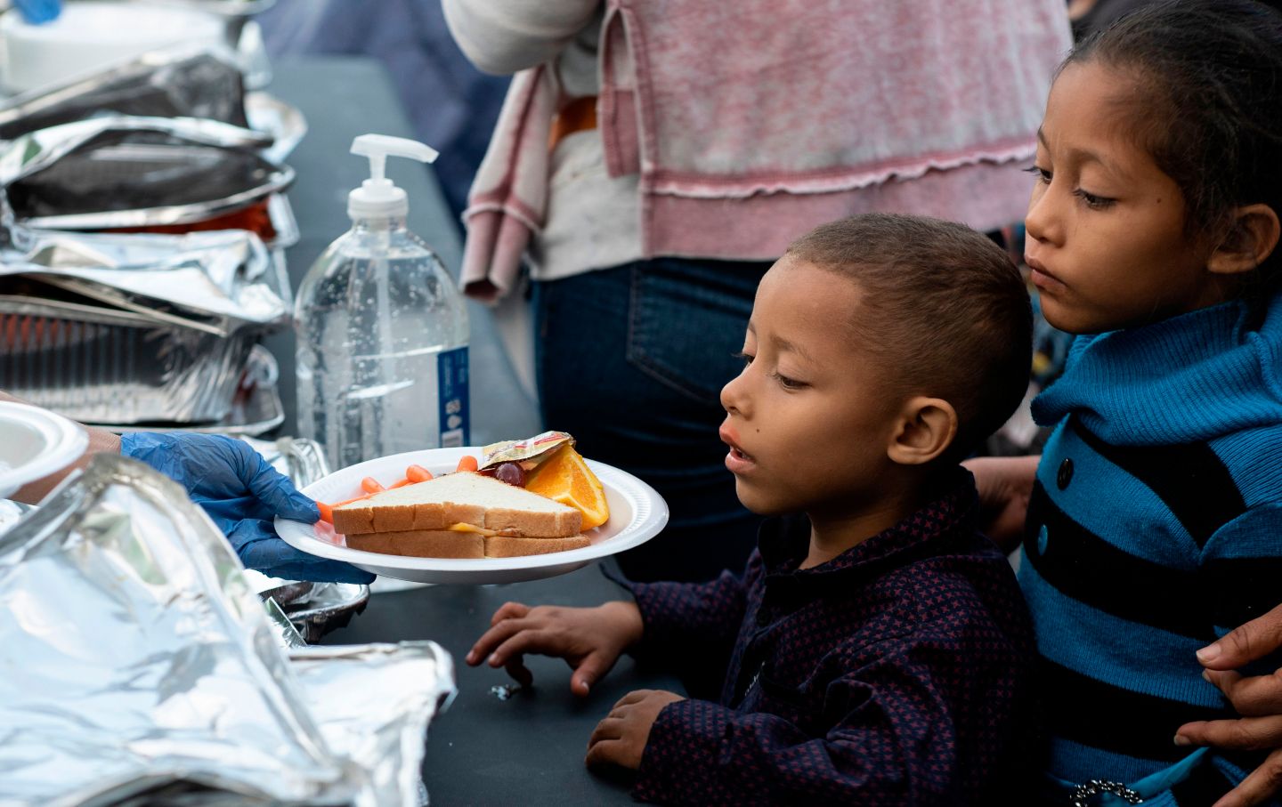 Child Waiting for food in Mexico