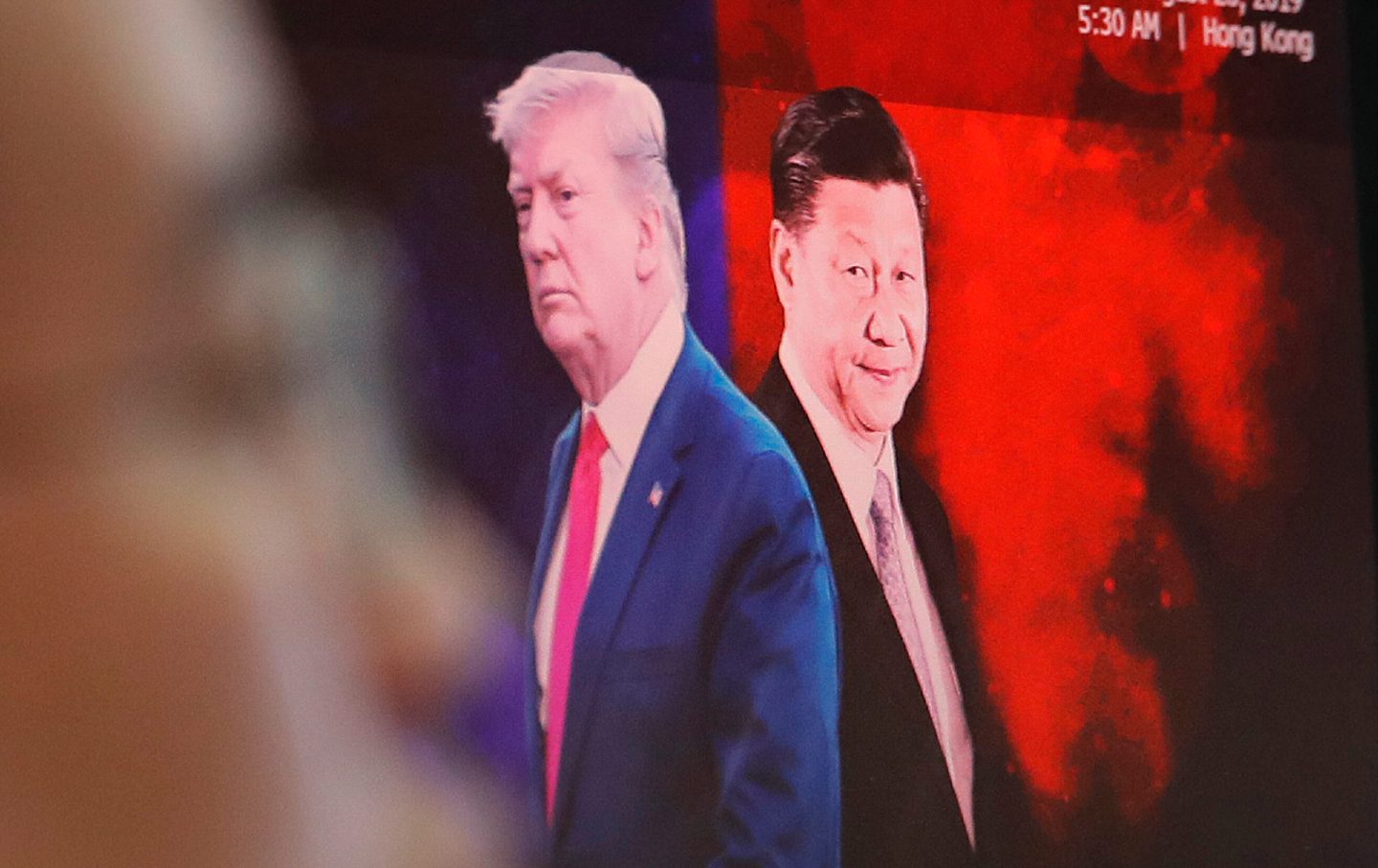 Chinese President Xi Jinping, right, and U.S. President Donald Trump