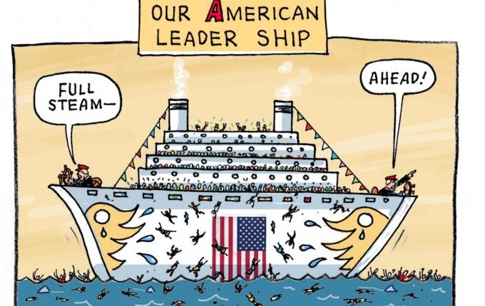 Sinking Cruise Ship Cartoon