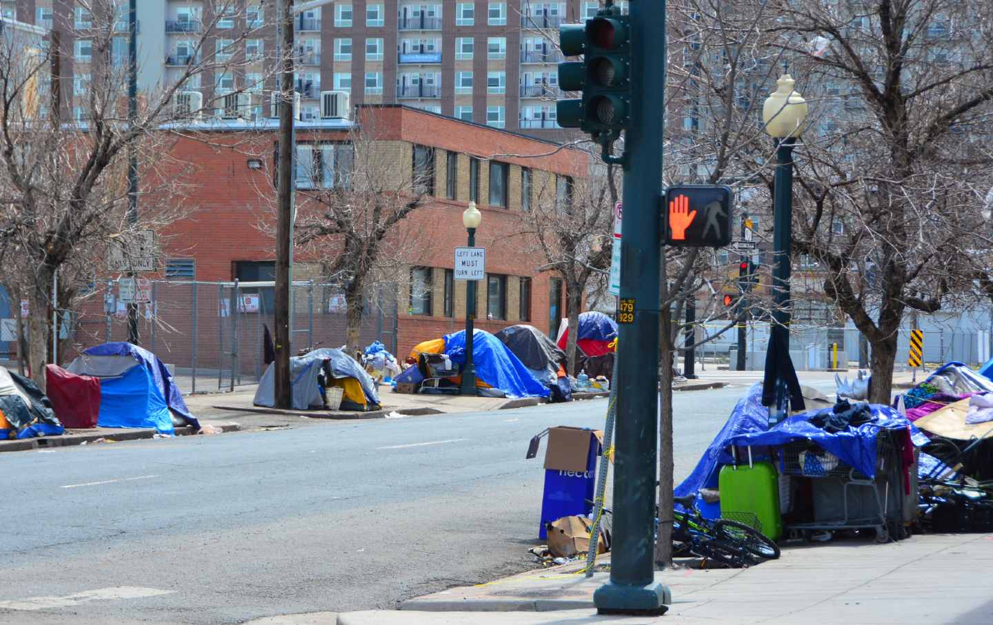 Homeless encampment