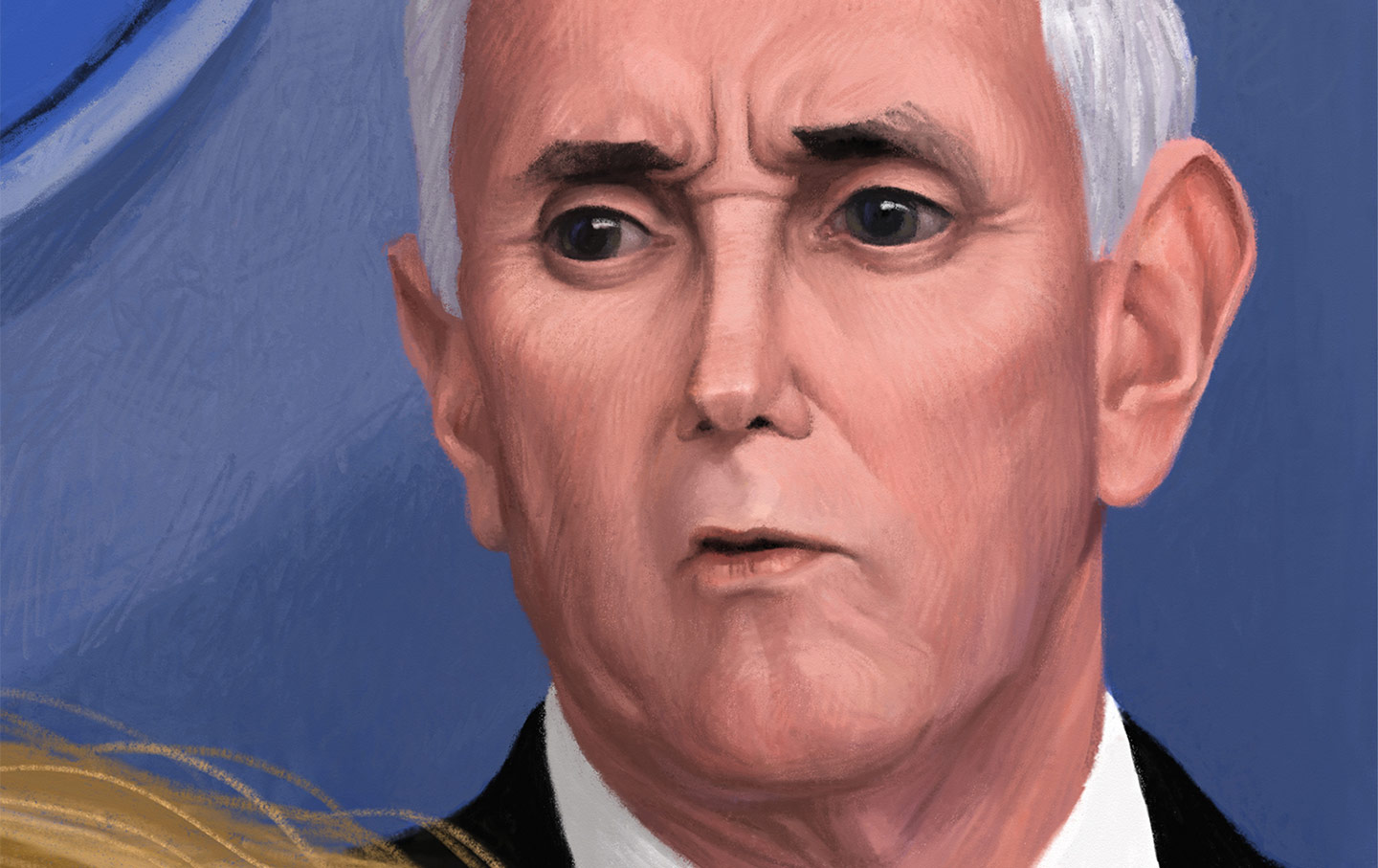 The Vice President, a Hair’s Breadth Away