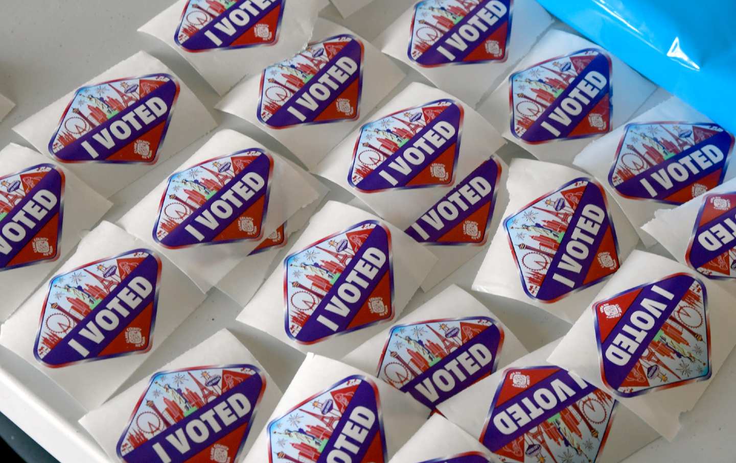 'I voted' stickers