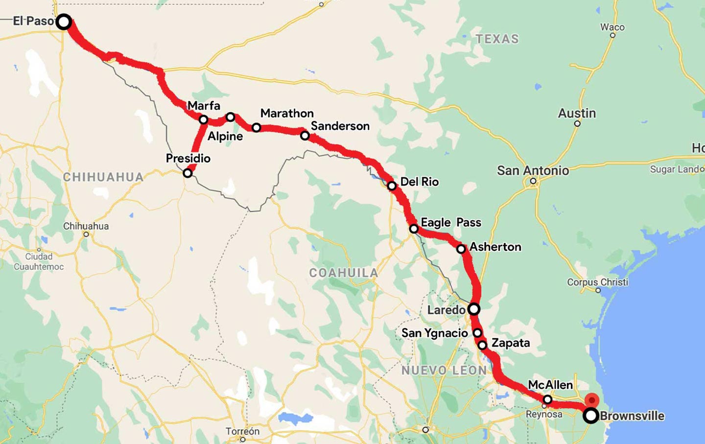 Mapping the Trump Meridian in Texas