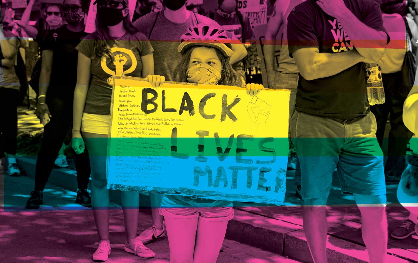 Kids participate in a D.C. Black Lives Matter protest