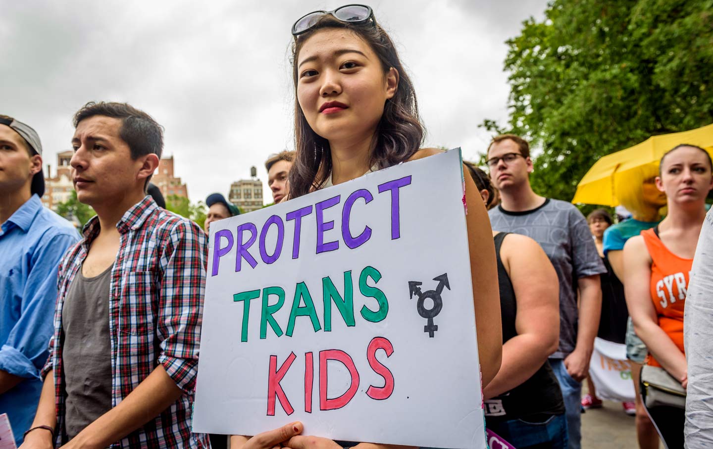 trans rights demonstration
