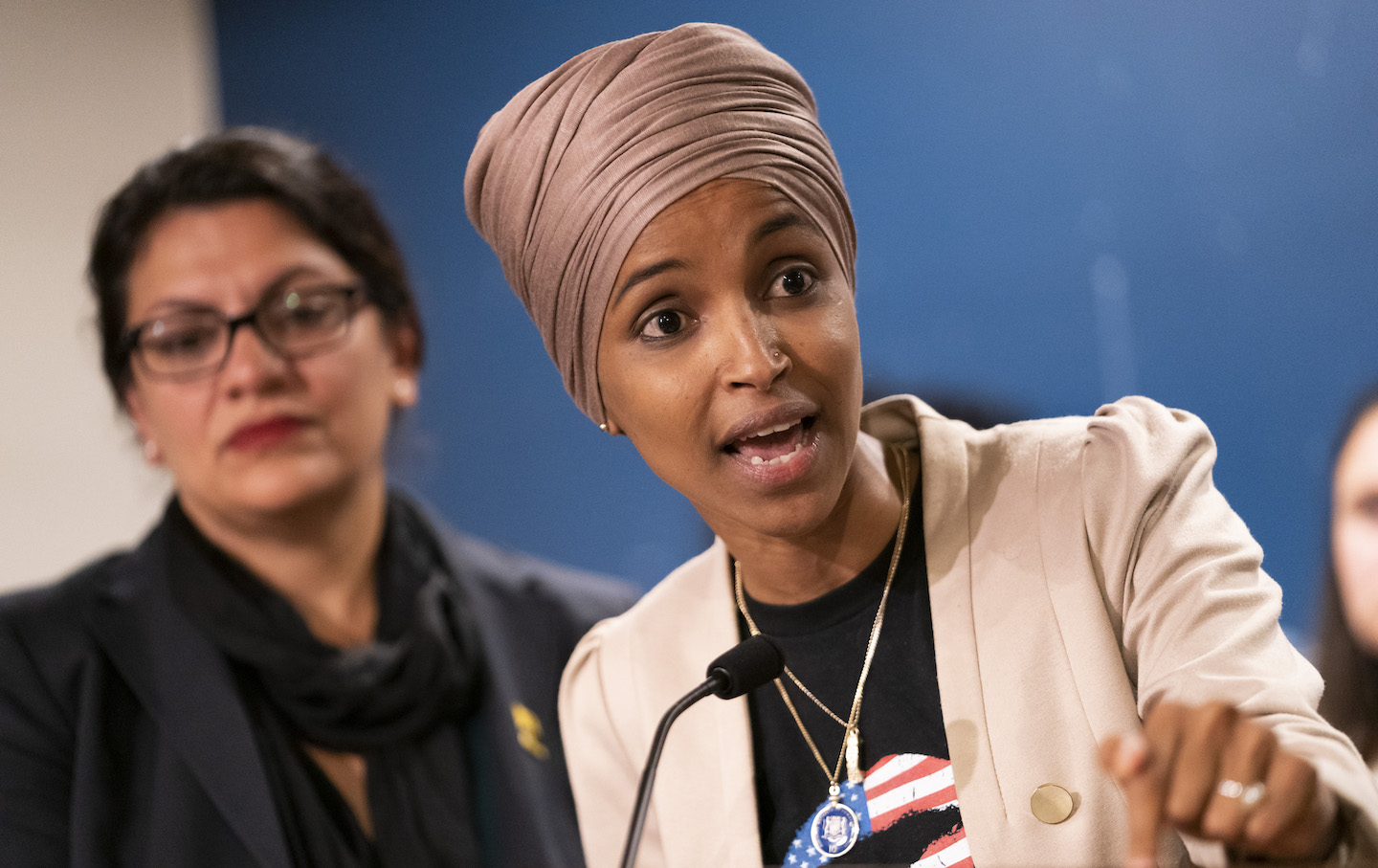 Reps. Ilhan Omar and Rashida Tlaib hosted a press conference on travel restrictions to Palestine and Israel.