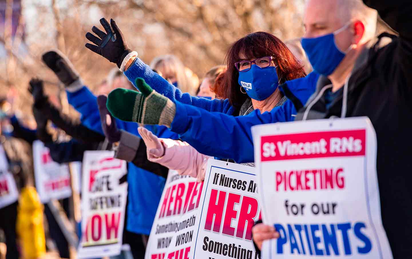 Striking Nurses