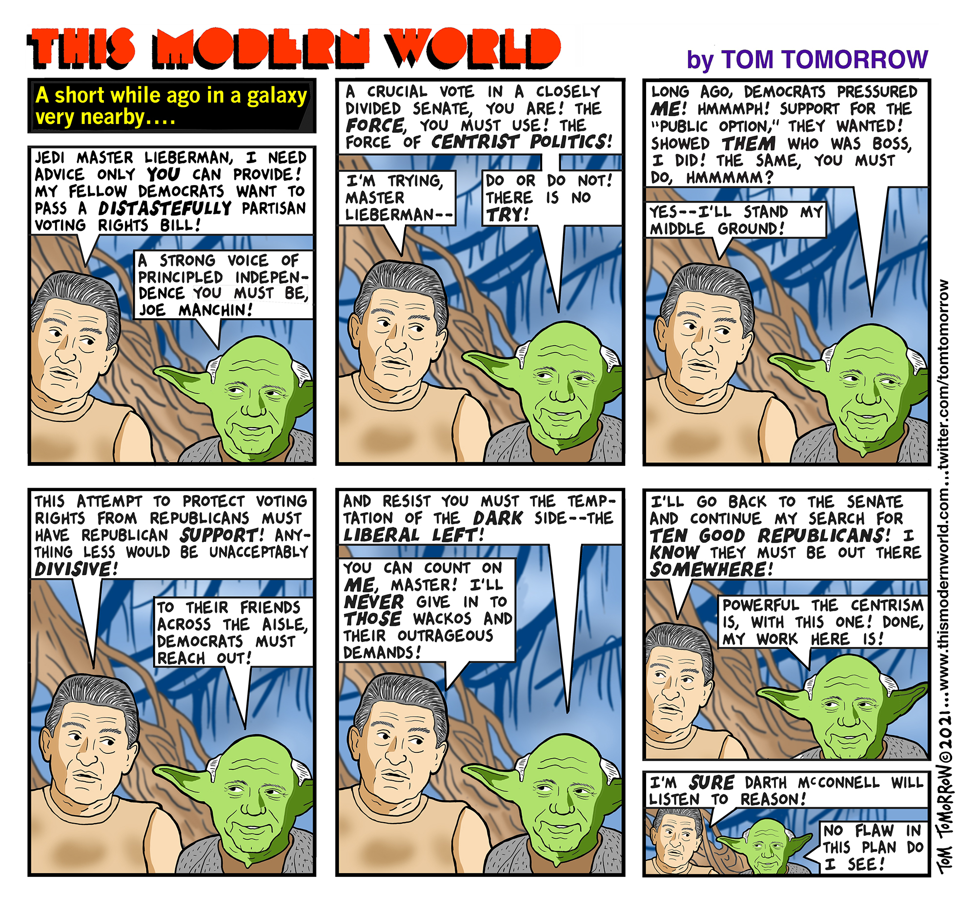 Tom Tomorrow cartoon