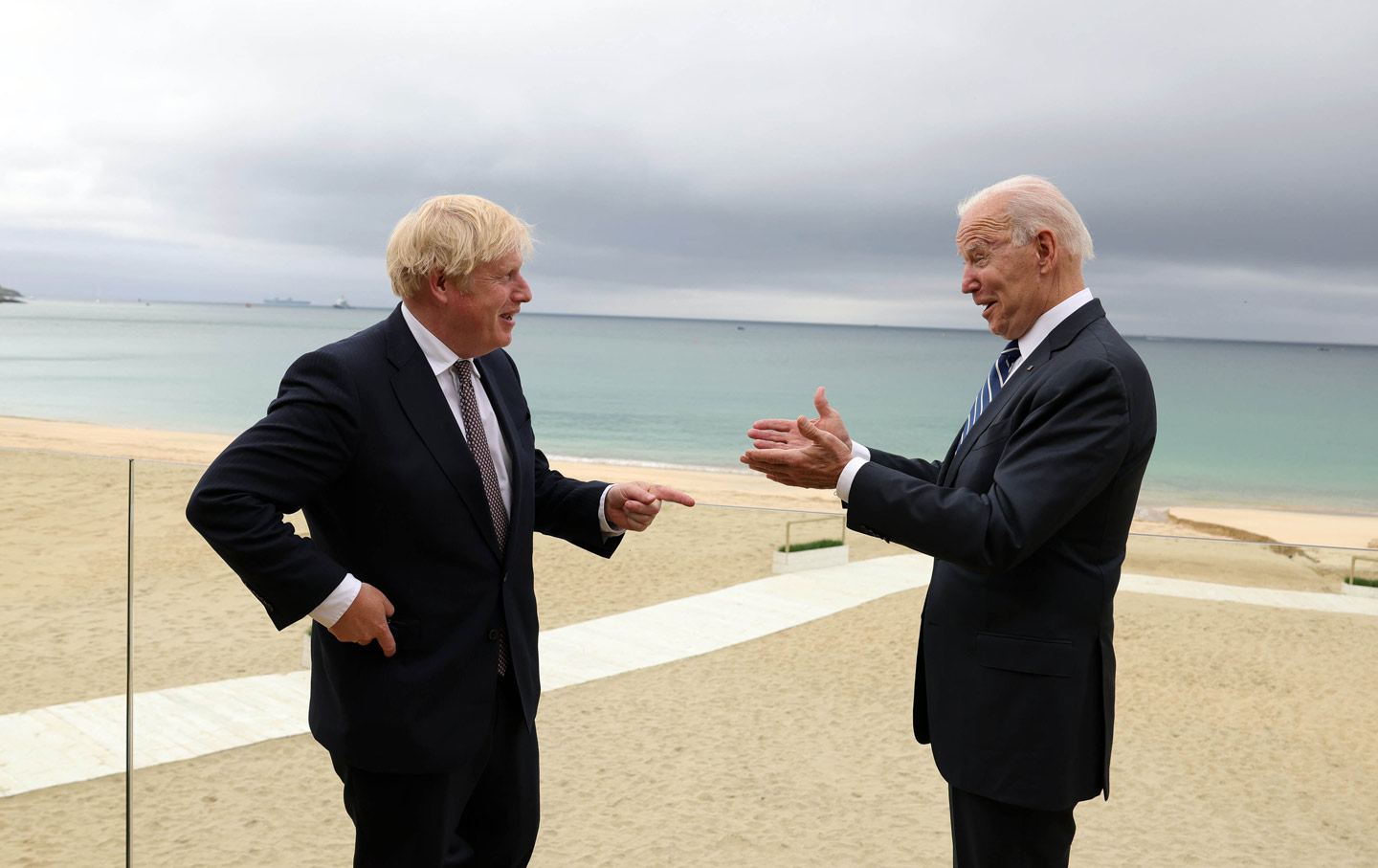 Boris Johnson and Joe Biden