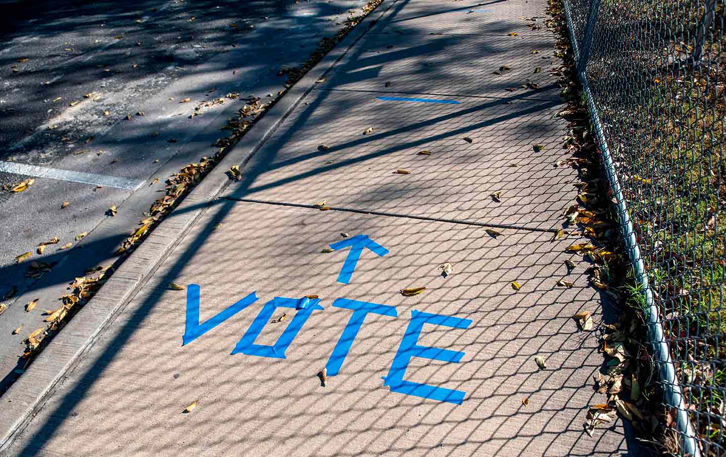 Texas vote sign