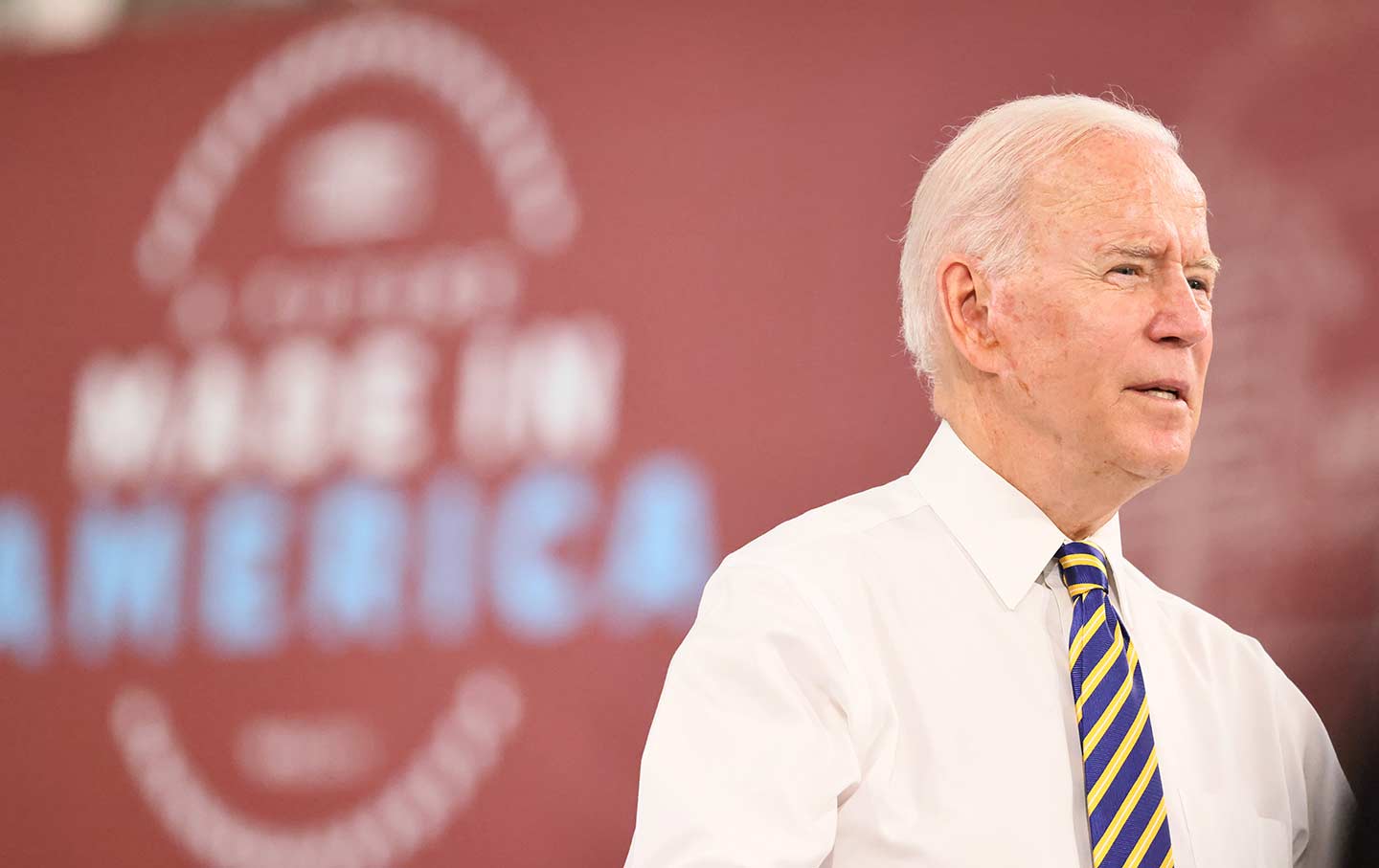 Joe Biden speaks at Mack Truck Lehigh Valley Operations