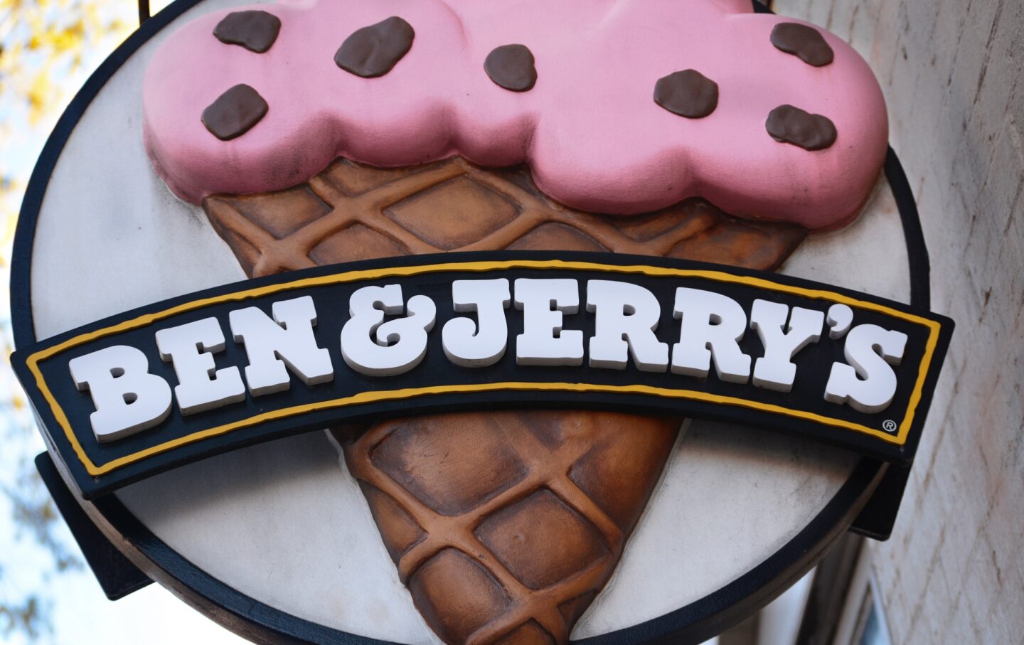 Ben and Jerry's sign