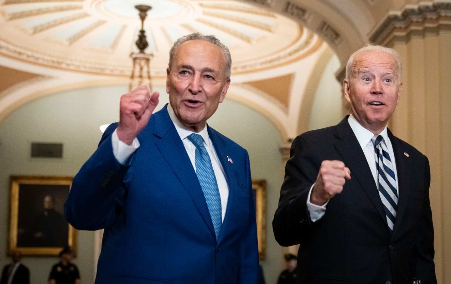 Senator Chuck Schumer and President Joe Biden