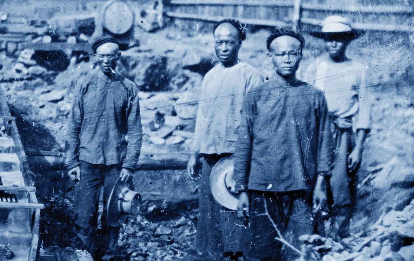 Chinese miners in California, c. 1862