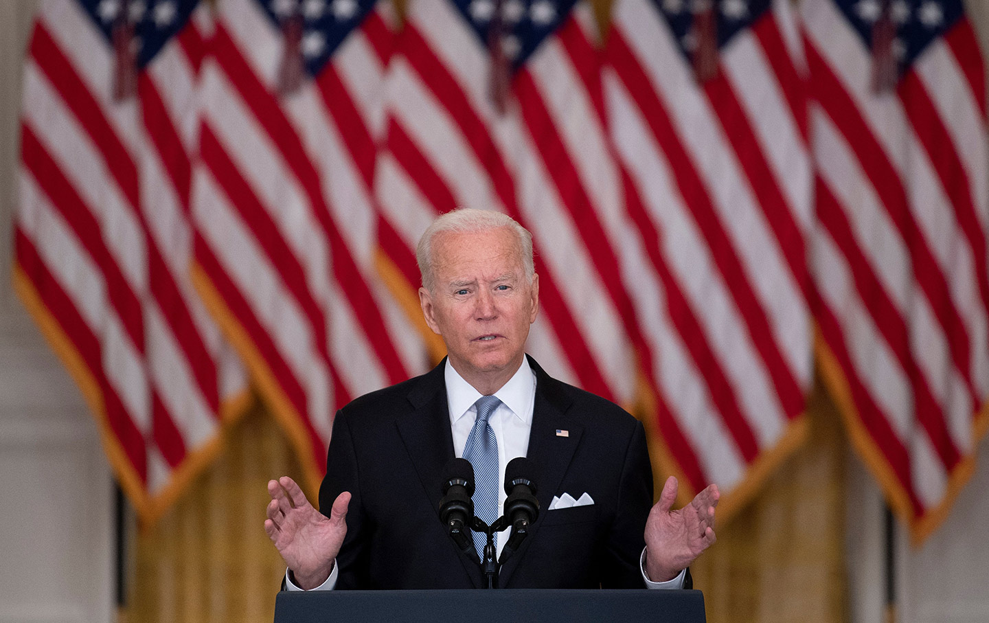 President Joe Biden addressing the nation on Afghanistan withdrawal