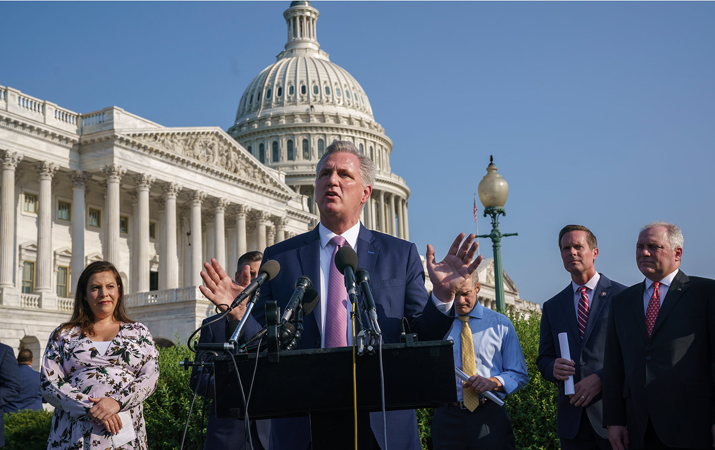 Rep. Kevin McCarthy at a press conference