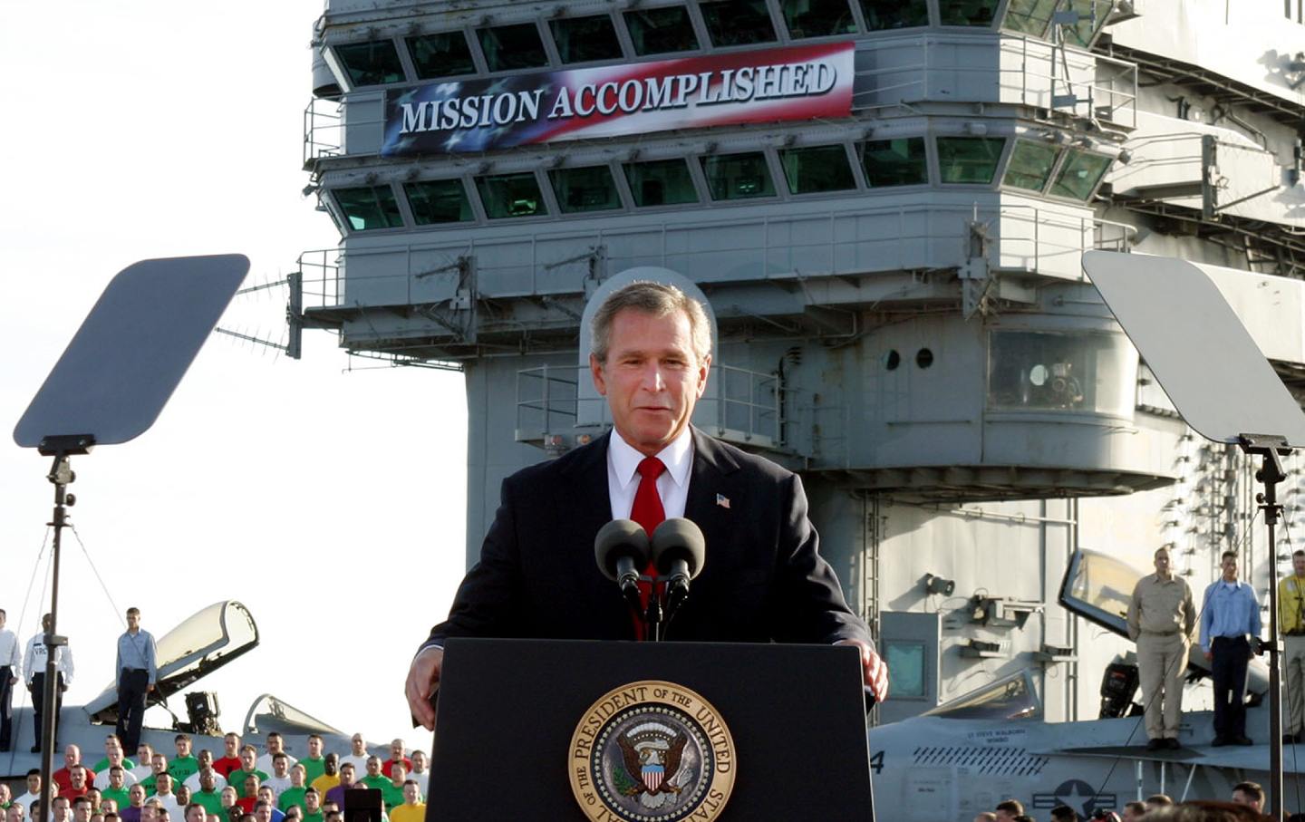George Bush Mission Accomplished Banner