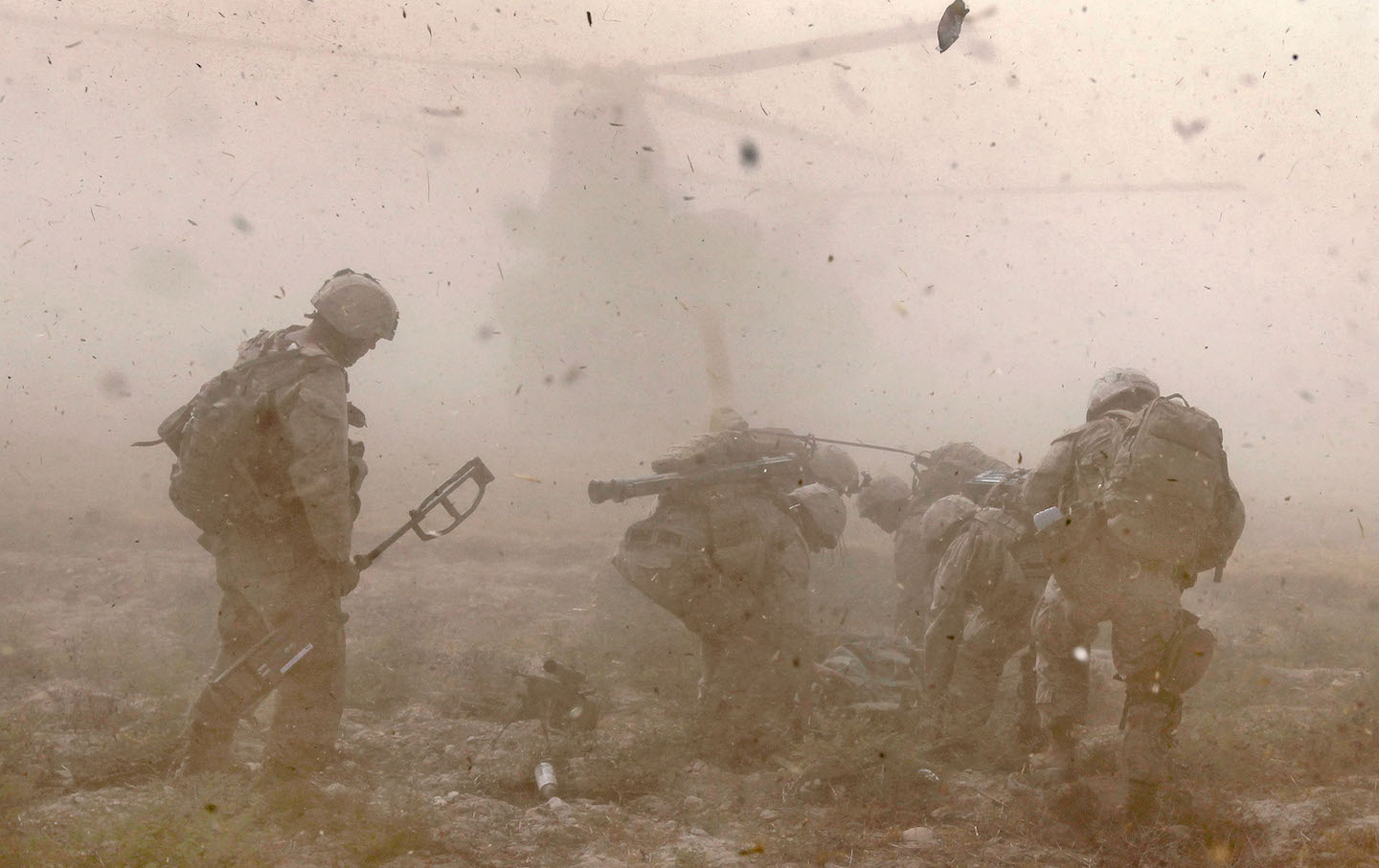 US Marines Patrol Remote Part Of Helmand Province Near Kajaki Dam