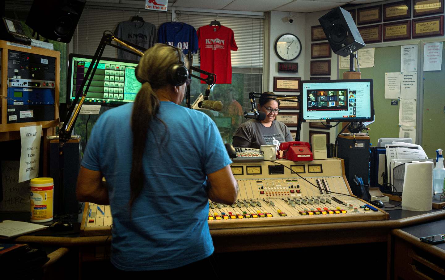 Jessica Johnson and Albert Oldcrow, two of the three hosts of Beyond Bows and Arrows