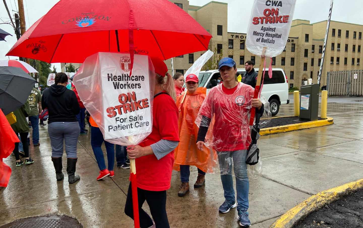 Mercy Hospital Workers Striking