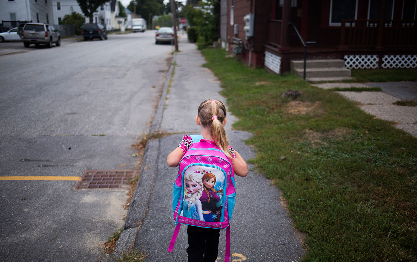 Child walking to school