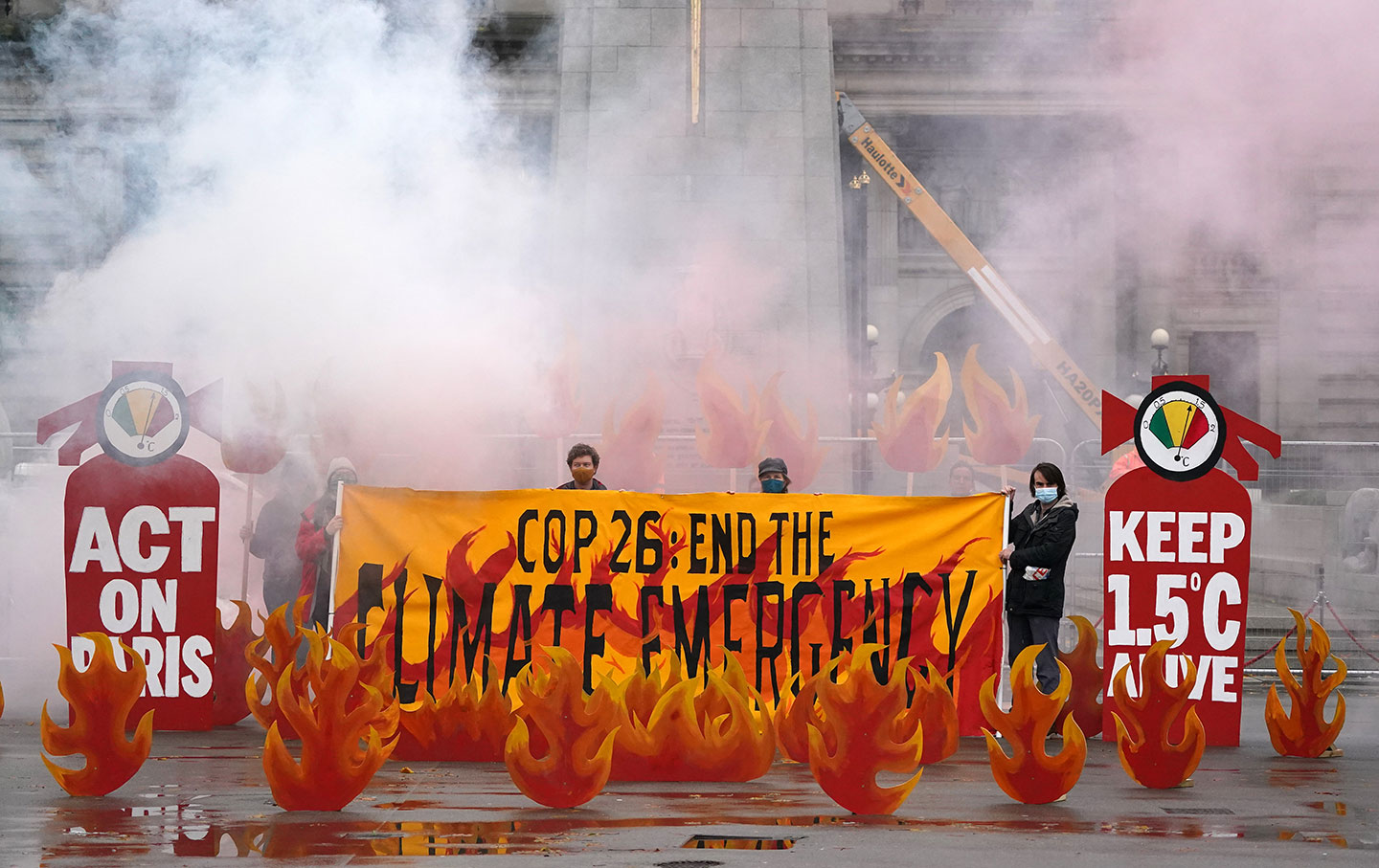 Activists protest COP 26