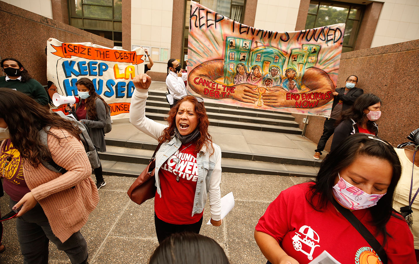 Tenant organizers in Los Angeles