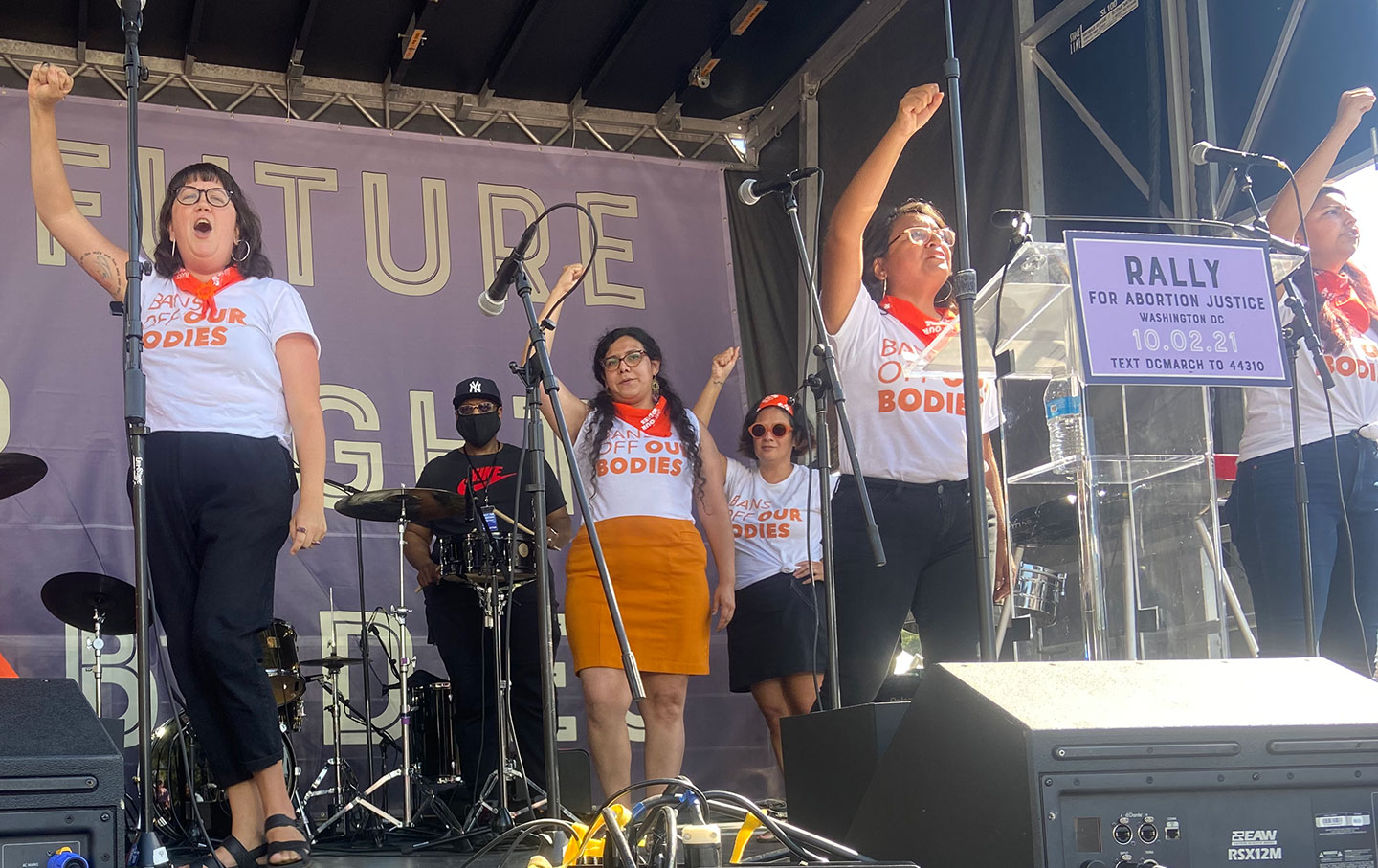 Texas activists perform at the Women’s March