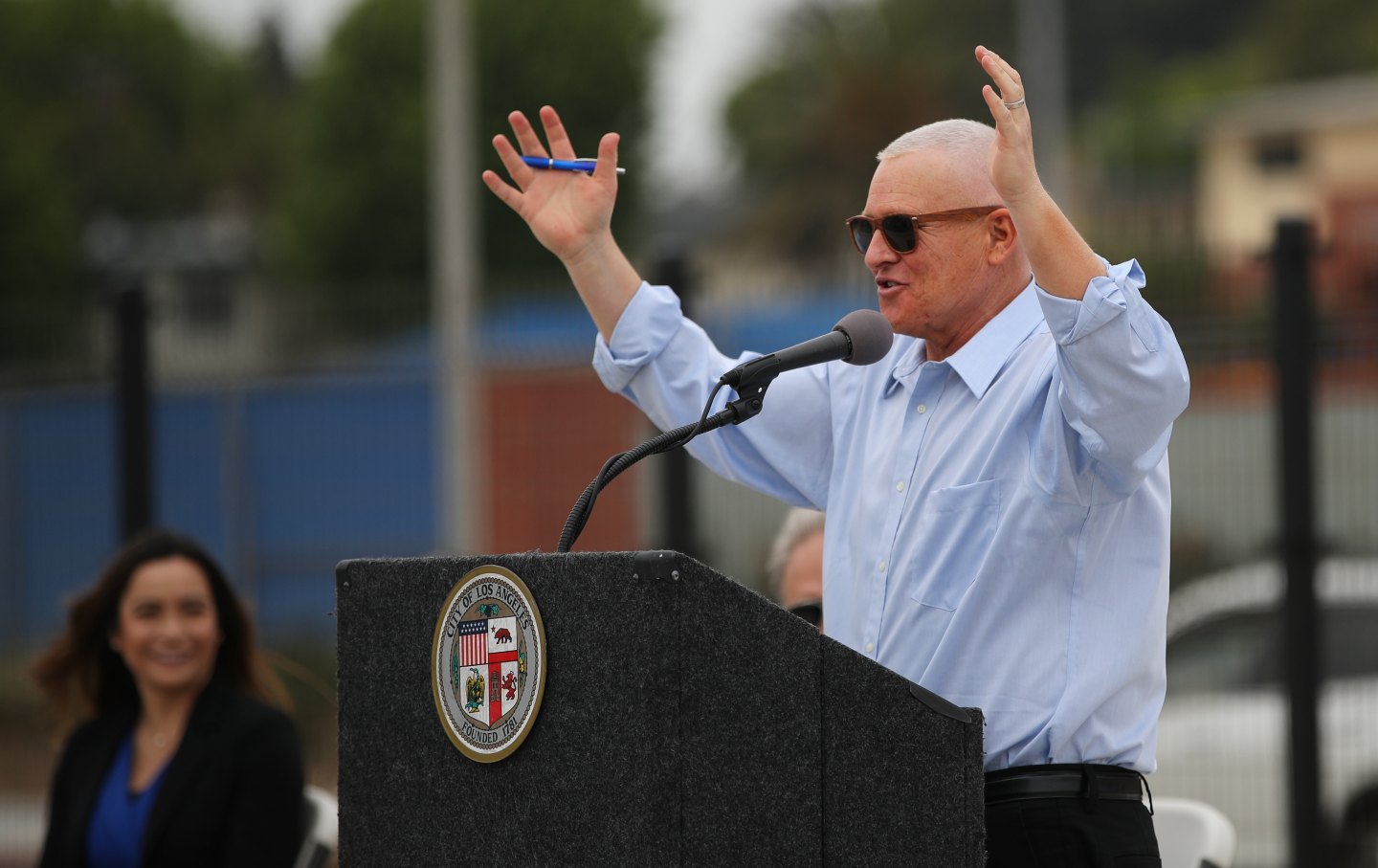 Ceremony for opening of Argo Stormwater Facility in Playa Del Rey, CA.