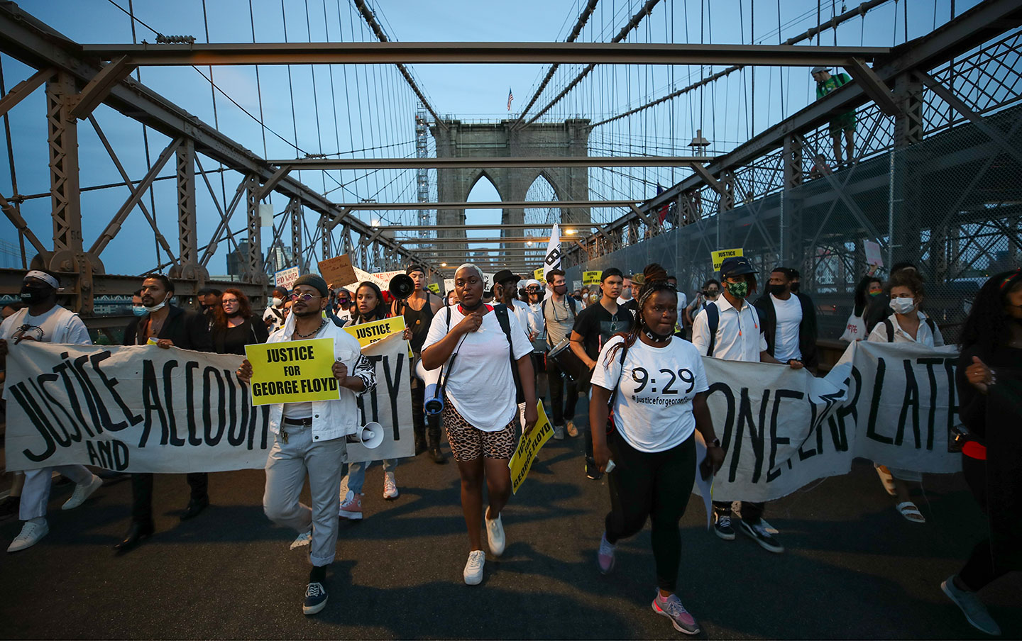 Protest on the one-year anniversary of George Floyd's death