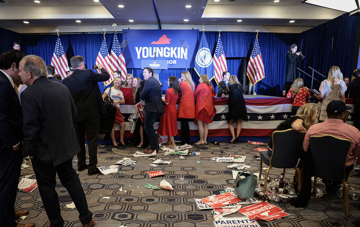 Glenn Youngkin's election night rally