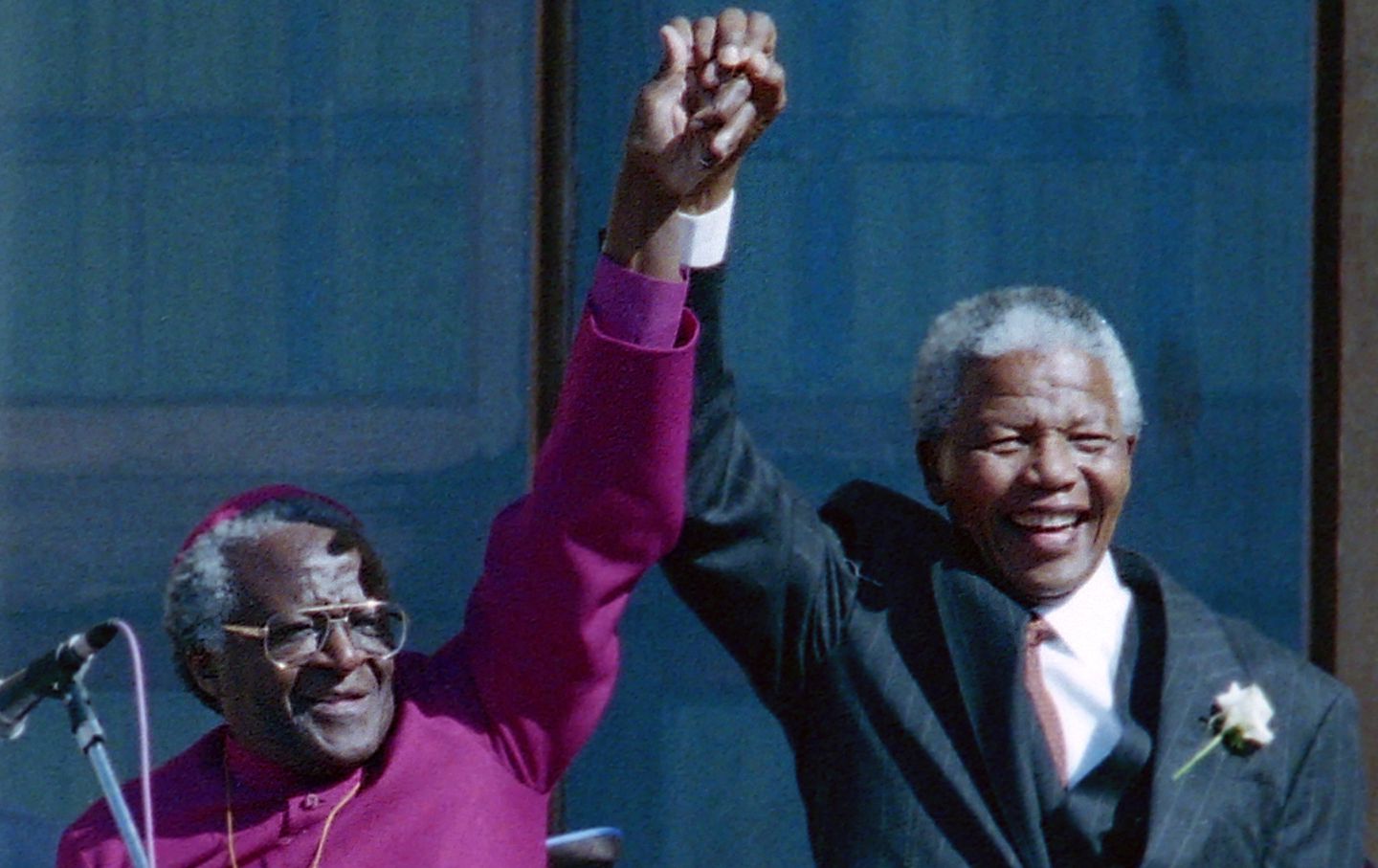 Desmond Tutu and Nelson Mandela