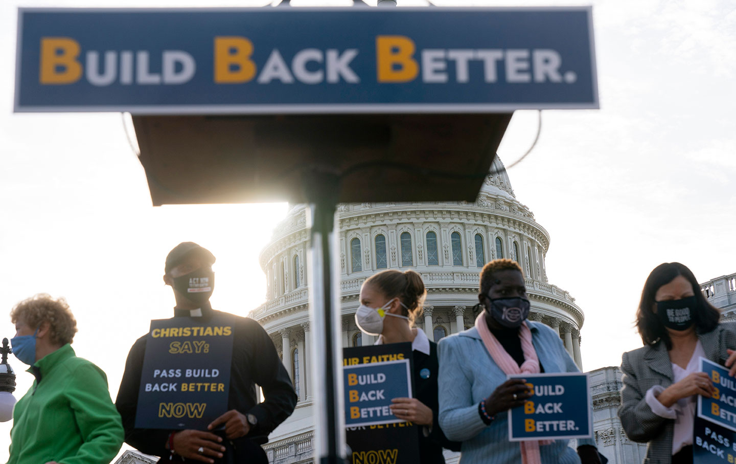 Faith leaders rally at the Capitol in support of Build Back Better