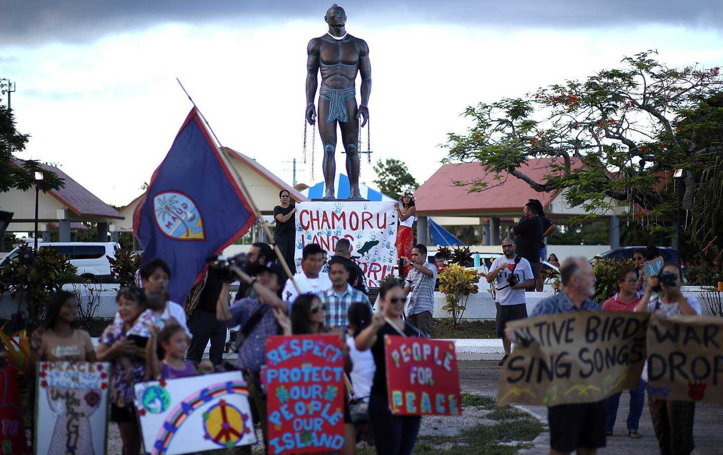 Guam protest