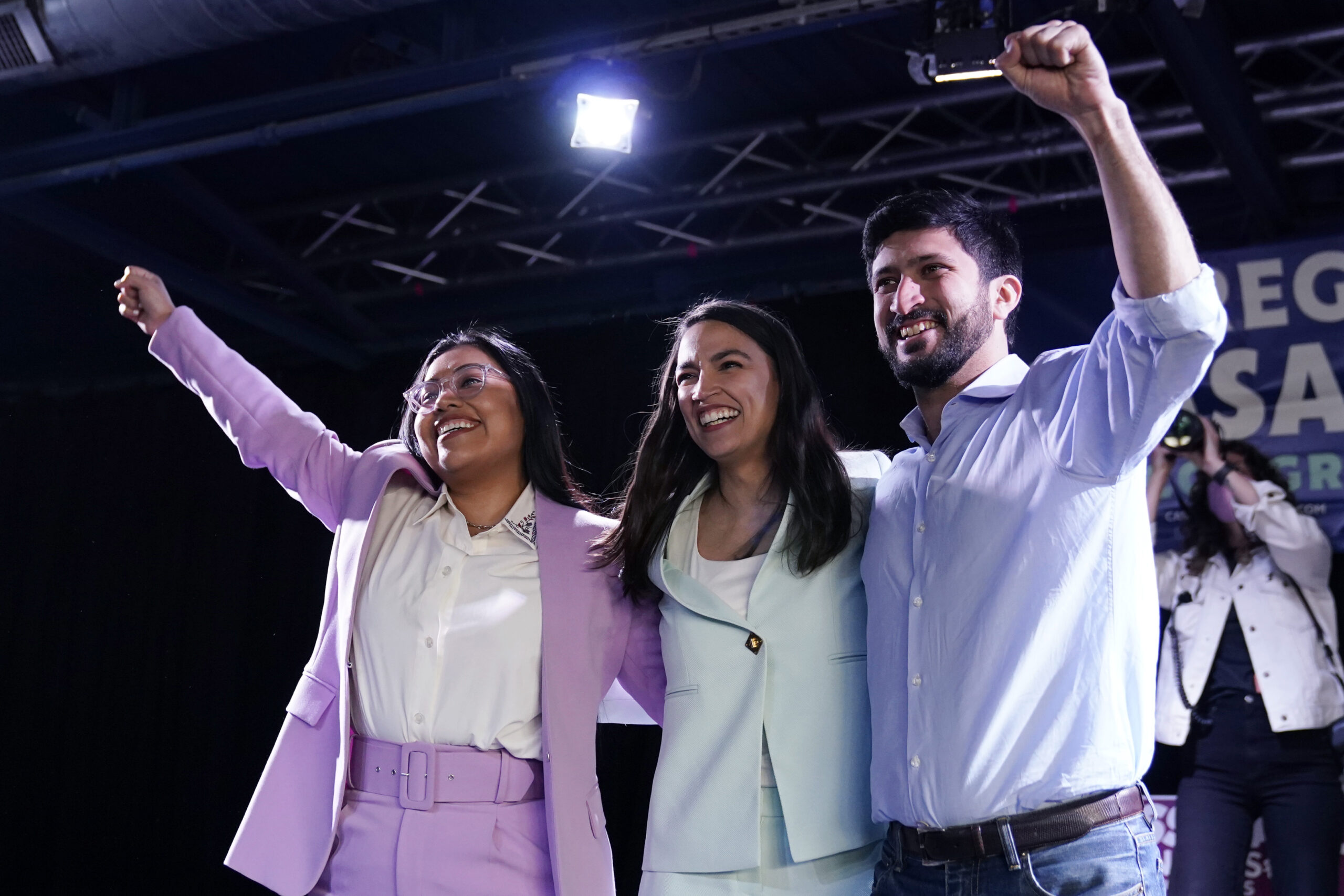 Alexandria Ocasio-Cortez, Jessica Cisneros, Greg Casar