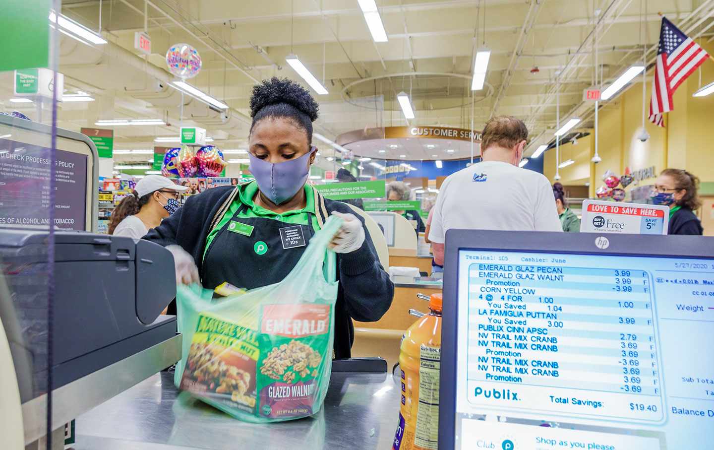 Grocery store worker