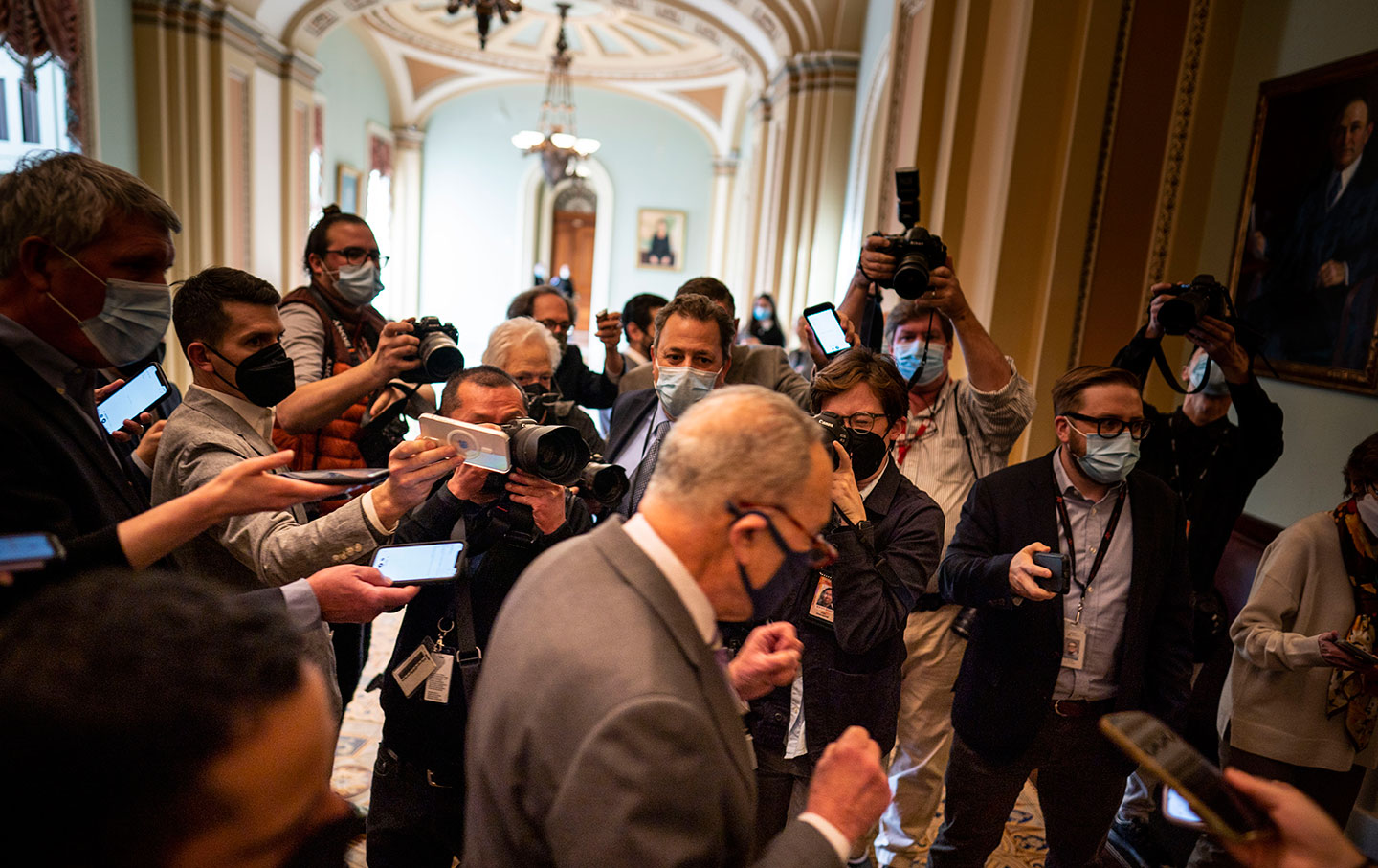 Press gaggle