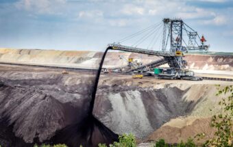 Coal mining machine in Belchatow