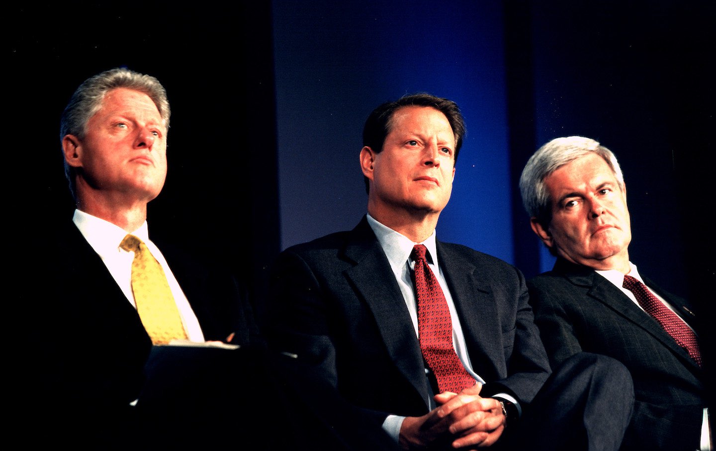 Bill Clinton and Newt Gingrich and Al Gore