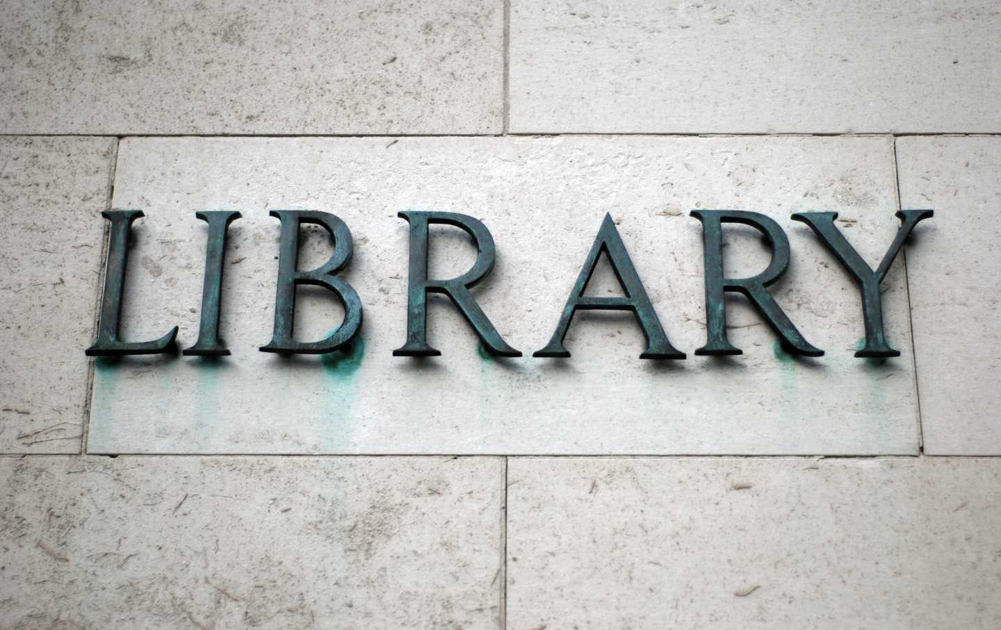 Library sign