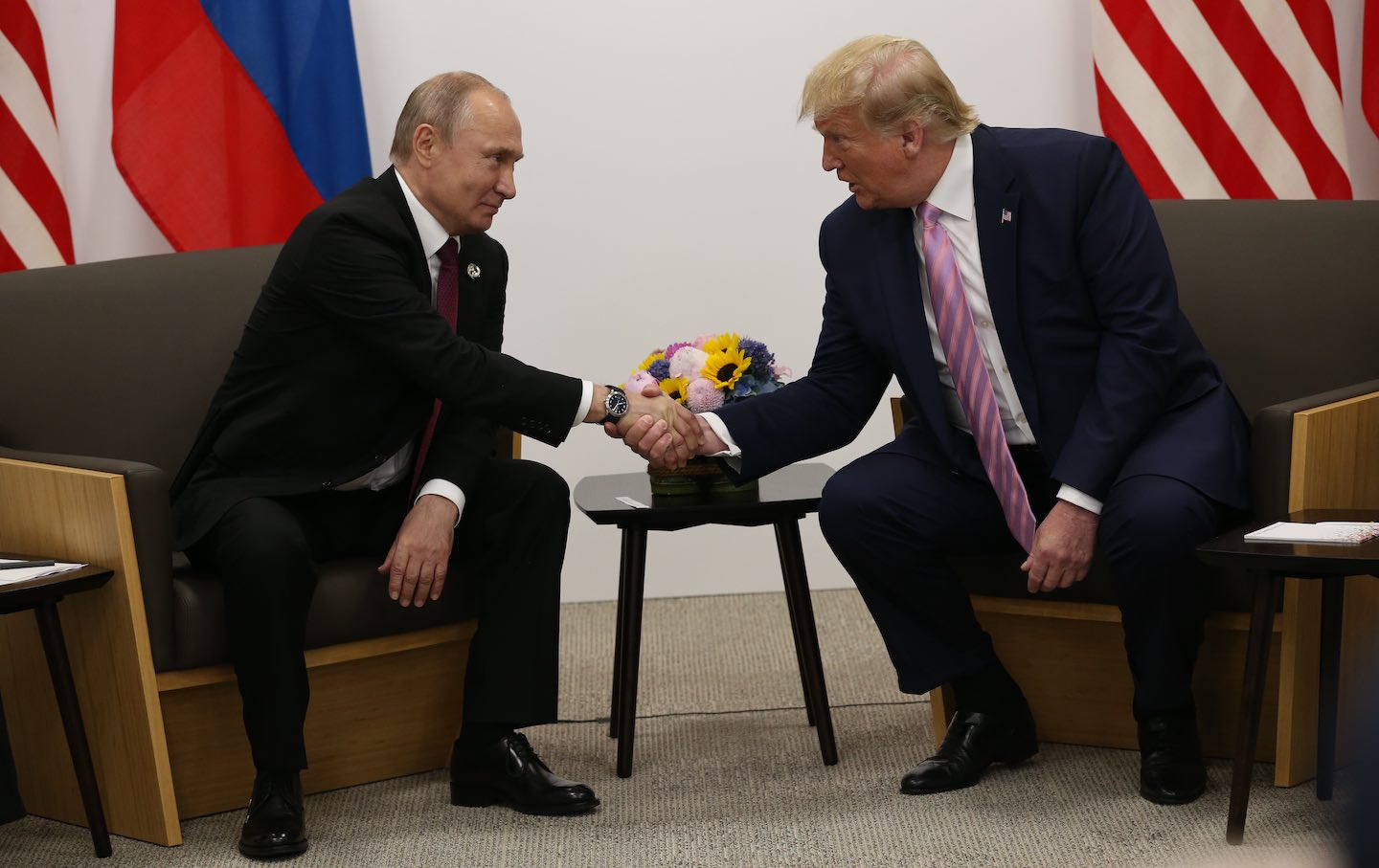 Donald Trump and Vladimir Putin