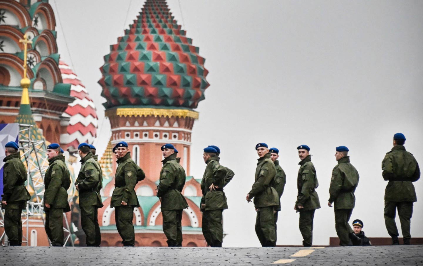 Russian soldiers on Red Square