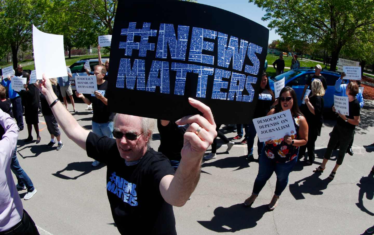 Alden Capital Denver Post protest