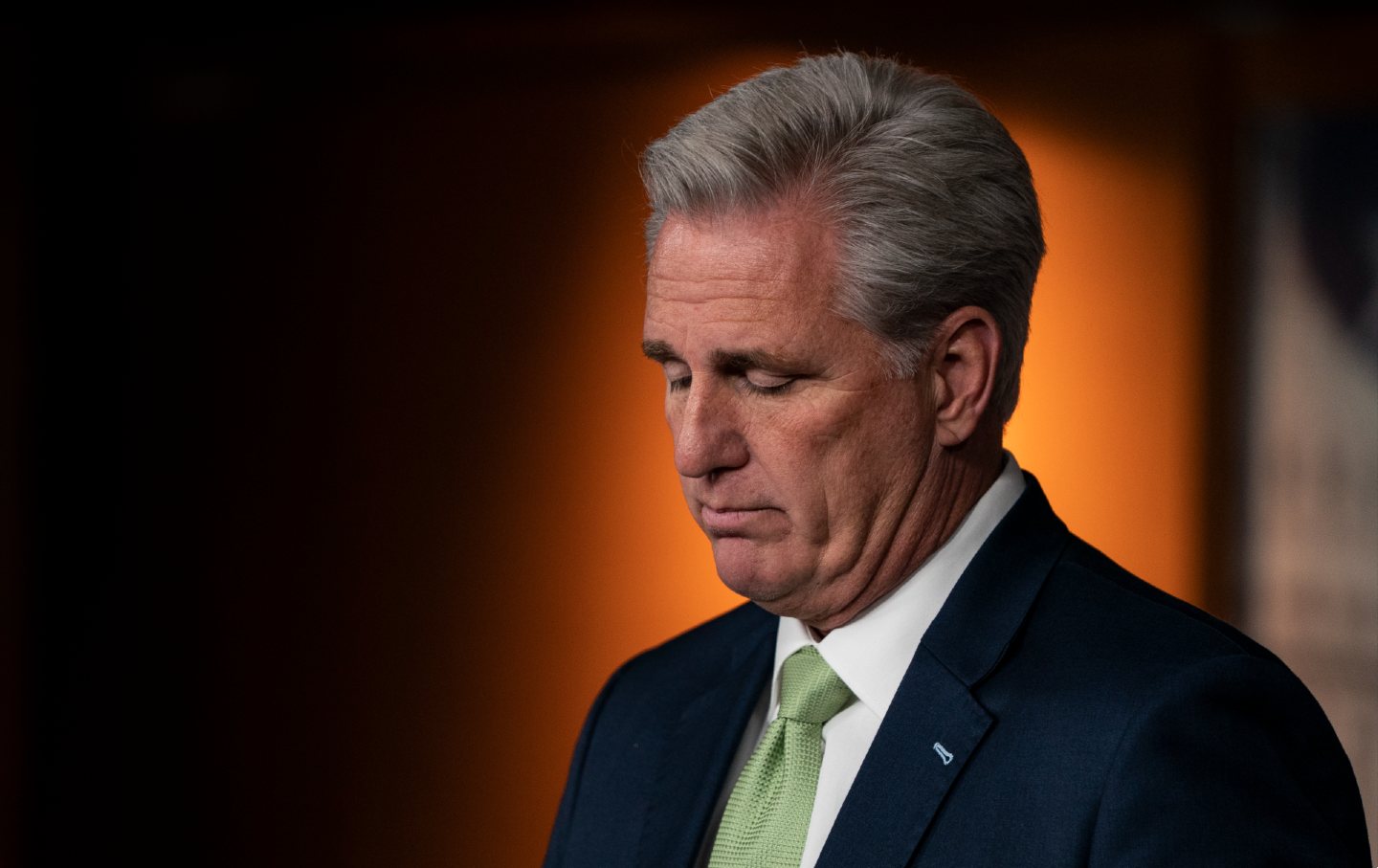 House Minority Leader Kevin McCarthy (R-CA) during his weekly press conference at the U.S. Capitol.