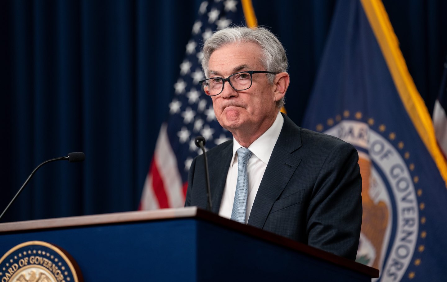 Jerome Powell at a press conference on Nov. 2.
